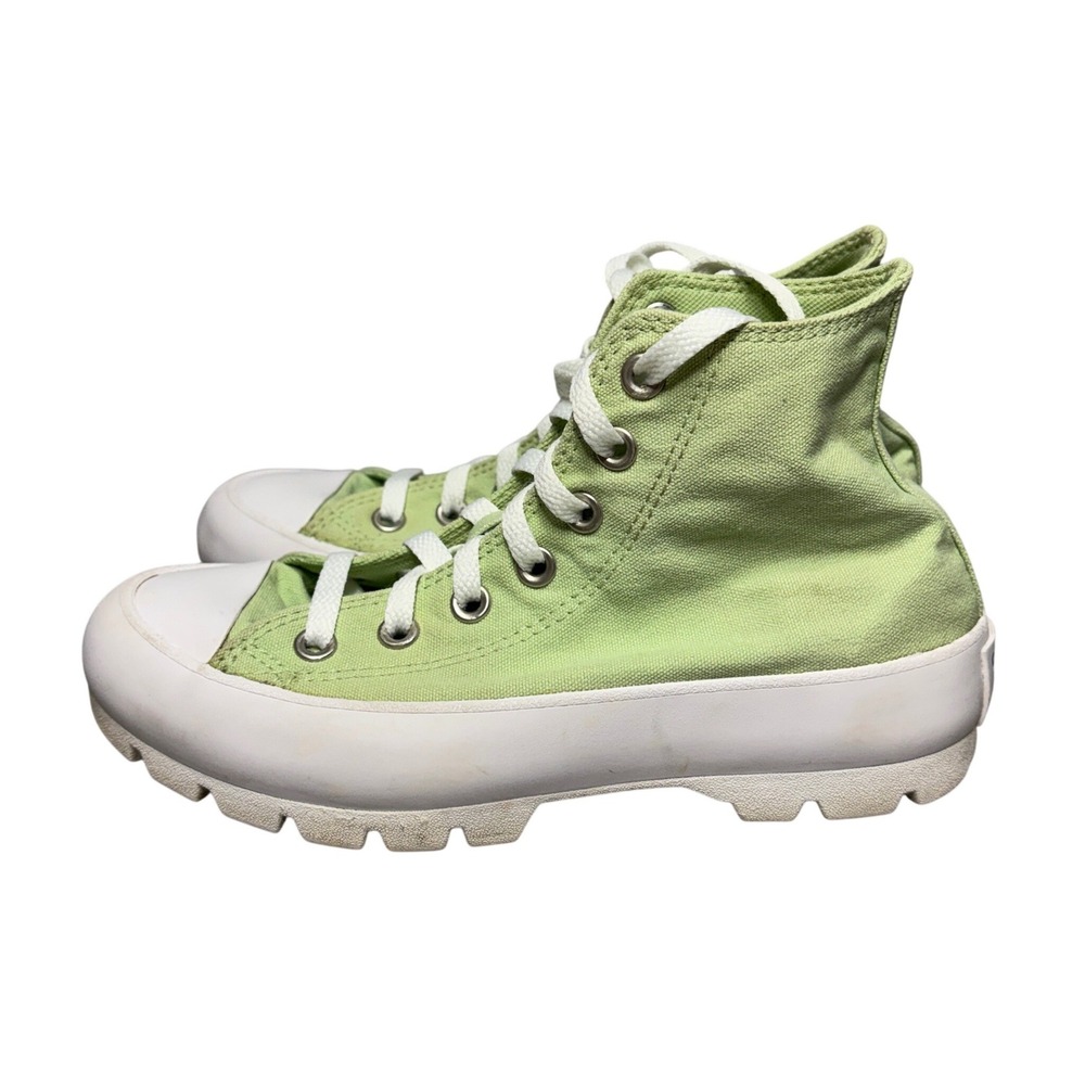 Converse Chuck Taylor All Star Lugged 2.0 High Platform Sneakers Green Womens 6 - Picture 7 of 10